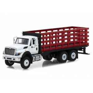 1/64 International WorkStar Platform Stake Truck 2018 красный