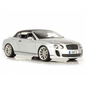 1/18 Bentley Continental Supersports Convertible 2012 серебристый