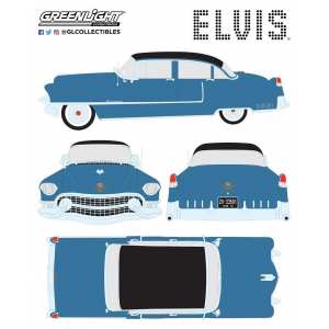 1/24 Cadillac Fleetwood Series 60 Elvis Presley Blue Cadillac 1955