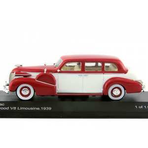 1/43 CADILLAC Series 75 Fleetwood V8 Sedan 1939 Dark Red/White