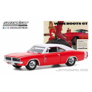 1/64 Dodge Charger Wide Boots Gt The Low, Wide Look of Action From Goodyear 1969