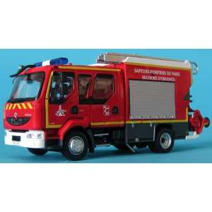 1/43 RENAULT MIDLUM 220 Double Cabine-PES5G SIDES-BSPP (пожарный) 2013