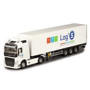 1/43 Volvo FH4 c полуприцепом Logs 2019 White