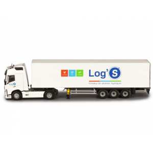 1/43 Volvo FH4 c полуприцепом Logs 2019 White