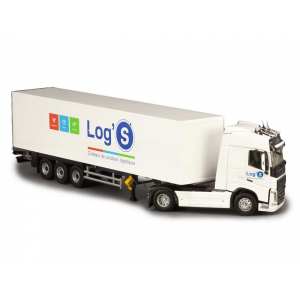 1/43 Volvo FH4 c полуприцепом Logs 2019 White