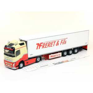 1/43 VOLVO FH4 Globetrotter с полуприцепом-рефрижератором FRERET & Fils 2015