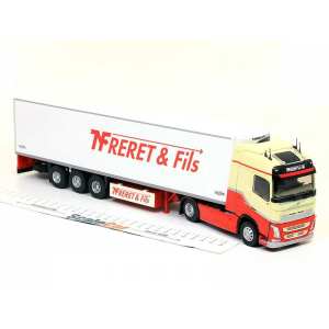 1/43 VOLVO FH4 Globetrotter с полуприцепом-рефрижератором FRERET & Fils 2015