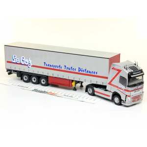 1/43 VOLVO FH4 Globetrotter TAUTLINER c полуприцепом LE COZ 2015