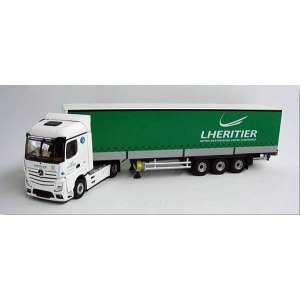 1/43 MERCEDES-BENZ ACTROS MP4 STREAMSPACE с полуприцепом LHERITIER 2014 Green