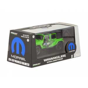 1/43 JEEP Wrangler 4x4 Unlimited MOPAR Edition The Immortal Tribute 5-дв.(Soft Top) 2014 зеленый