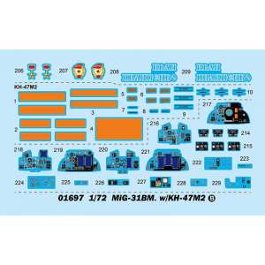 1/72 МИГ-31БМ MiG-31BM w/KH-47M2