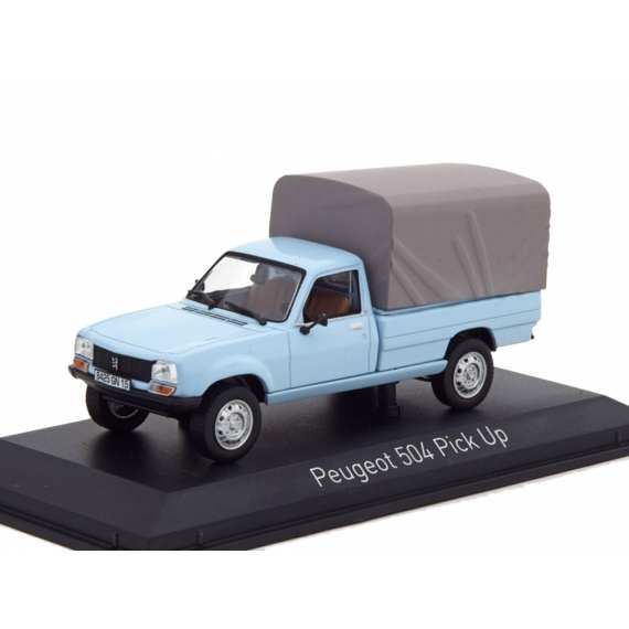1/43 Peugeot 504 Pick-Up 4x4 с тентом 1985 синий