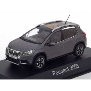 1/43 Peugeot 2008 (рестайлинг) 2016 платиновый серый
