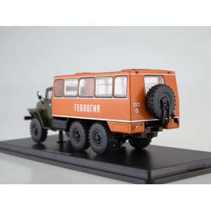 1/43 Вахтовый автобус НЕФАЗ-42112 (4320) хаки/оранжевый