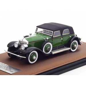 1/43 Rolls Royce Springfield Phantom I Marlene Dietrich Hibbard & Darrin Cabriolet (закрытый) 1930 зеленый