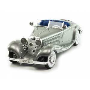 1/18 Mercedes-Benz 500К W29 1936 серый металлик