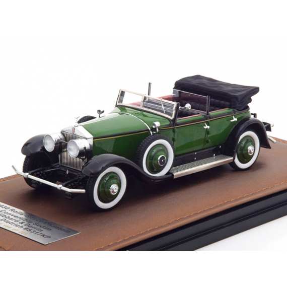 1/43 Rolls Royce Springfield Phantom I Marlene Dietrich Hibbard & Darrin Cabriolet (открытый) 1930 зеленый