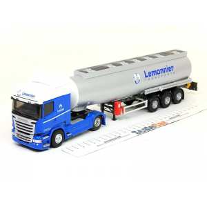 1/43 SCANIA STREAMLINE HIGHLINER с полуприцепом-цистерной LEMONNIER 2015