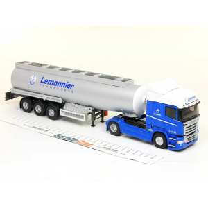 1/43 SCANIA STREAMLINE HIGHLINER с полуприцепом-цистерной LEMONNIER 2015