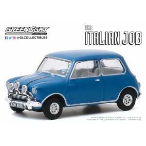 1/64 Austin Mini Cooper S 1275 MkI 1967 синий из к/ф Ограбление по-итальянски
