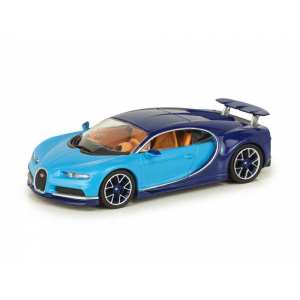 1/43 Bugatti Chiron голубой с синим