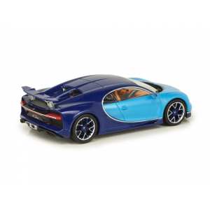 1/43 Bugatti Chiron голубой с синим