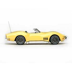 1/43 Chevrolet Corvette Stingray 427 convertible 1968 safari yellow желтый