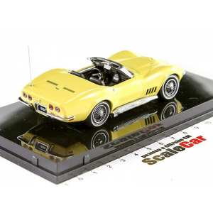 1/43 Chevrolet Corvette Stingray 427 convertible 1968 safari yellow желтый