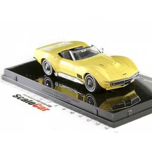 1/43 Chevrolet Corvette Stingray 427 convertible 1968 safari yellow желтый