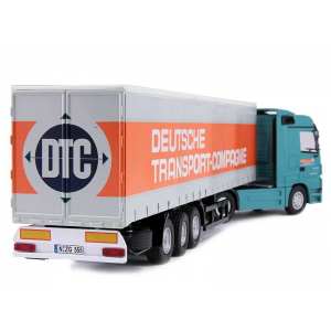 1/50 Mercedes-Benz Actros MP2 1846 Gardinenauflieger Deutsche Transport Companie грузовик с полуприцепом