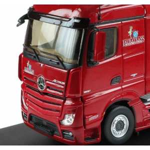 1/43 седельный тягач MERCEDES-BENZ ACTROS МР4 STREAMSPACE LAURATRANS 2014 темно-красный