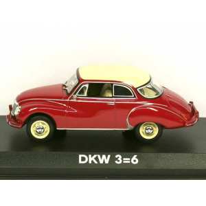 1/43 DKW 36 Red Bordeaux roof Ivoire 1958