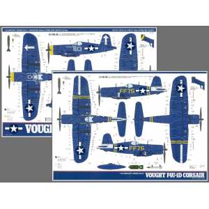 1/32 Vought F4U-1D Corsair с набором фототравления, и подставкой