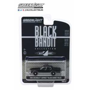 1/64 Chevrolet Caprice Black Bandit Police 1980