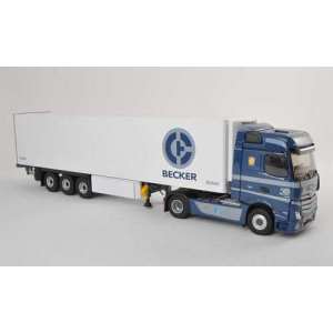 1/43 MERCEDES-BENZ ACTROS МР4 BIGSPACE с полуприцепом-рефрижератором BECKER 2013