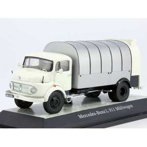 1/43 Mercedes-Benz L911 bin lorry truck, white