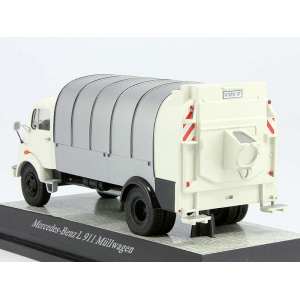 1/43 Mercedes-Benz L911 bin lorry truck, white