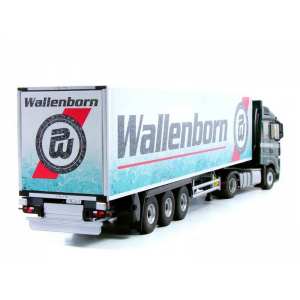 1/43 Mercedes-Benz Actros MP4 Streamspace с полуприцепом-рефрижератором Wallenborn