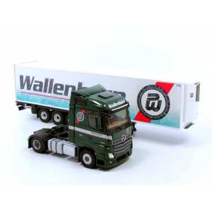 1/43 Mercedes-Benz Actros MP4 Streamspace с полуприцепом-рефрижератором Wallenborn