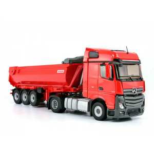 1/43 MERCEDES-BENZ ACTROS МР4 BIGSPACE с полуприцепом-самосвалом 2013 Red