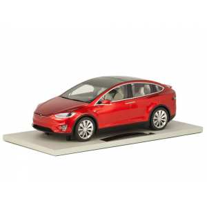1/18 Tesla Model X 2016 красный металлик