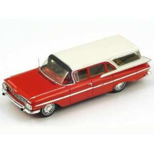 1/43 Chevrolet Impala Station Wagon 1959 Red w. White roof