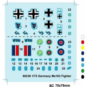 1/72 Самолет Germany Me163 Fighter