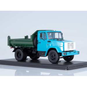 1/43 ЗИЛ-ММЗ-45085 самосвал голубой с темно-зеленым