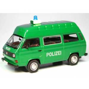 1/43 Volkswagen T3-a bus w. high roof Polizei, green