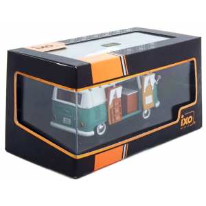 1/43 Кемпер Volkswagen T1 Westfalia SO42 1966 светло-зеленый с белым