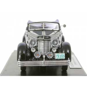 1/43 Duesenberg SJ Town Car Chassis 2405 by Rollson for Mr. Rudolf Bauer 1937 fully open черный