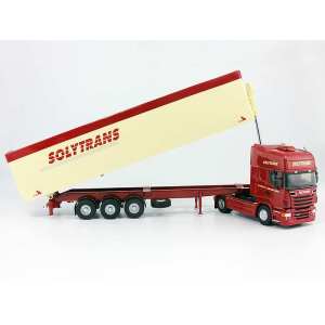 1/43 SCANIA SERIE R TOPLINE с полуприцепом-самосвалом SOLYTRANS 2010