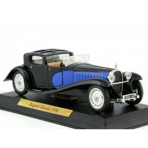 1/43 Bugatti Royale 1930 синий с черным, открываются двери и капот