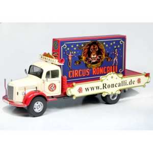1/43 Mercedes-Benz L3500 promotion truck Roncalli ivory-red